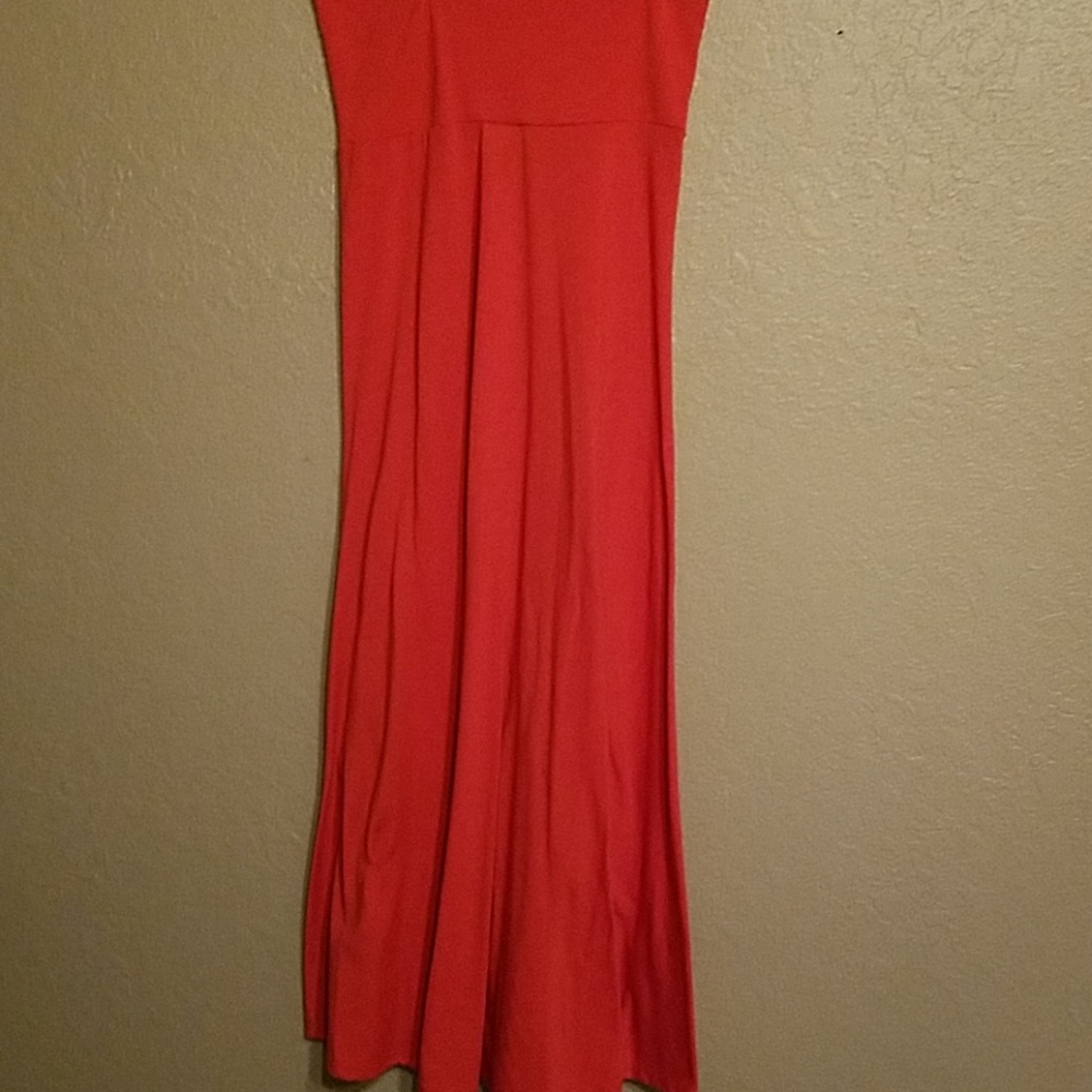 Lularoe solid red cotton maxi size xs